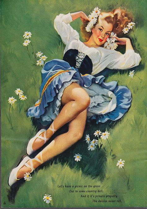 Meadow Garden Sexy Pin Up Girl Art Propaganda Retro Vintage Kraft Poster Canvas Diy Wall Sticker