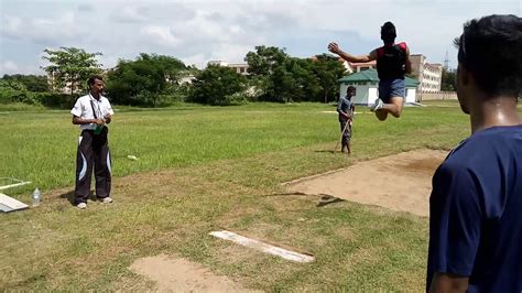 Long Jump Proper Landing Techniqueindia 2018long Jump Hd Video