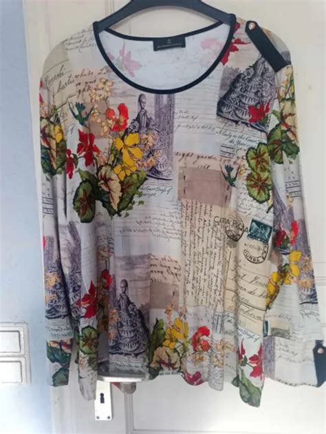 ALFREDO PAULI (HSE) Gr.52 Druck bunt Print Blumen Shirt, elegant EUR 12 ...