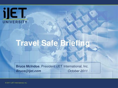Ppt Travel Safe Briefing Powerpoint Presentation Free Download Id