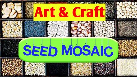 Diy Seed Mosaic Art And Craft Activity Summer Project For School