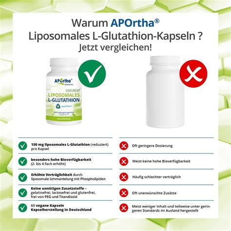 Liposomales L Glutathion Vegane Kapseln Aportha De