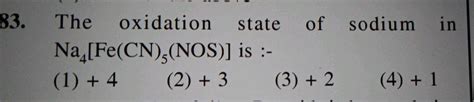 The Oxidation State Of Iron In K4 Fe Cn6 Is