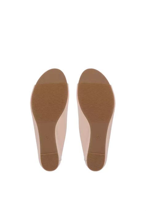 Carlo Rino Nude Eris Lock Wedges Zalora
