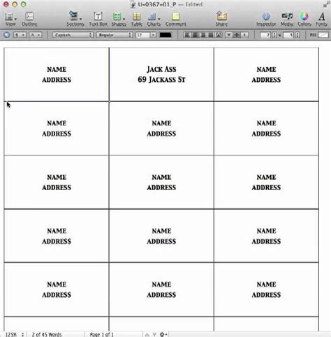 Creating Mailing Labels on Mac Pages 09 - YouTube - Worksheets Library