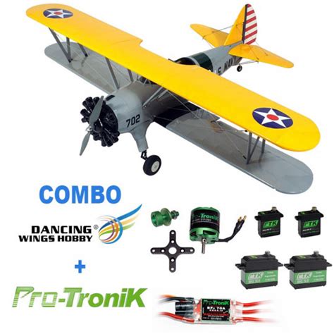 Dancing Wing Avion Stearman Pt Arf Combo Pro Tronik R Models