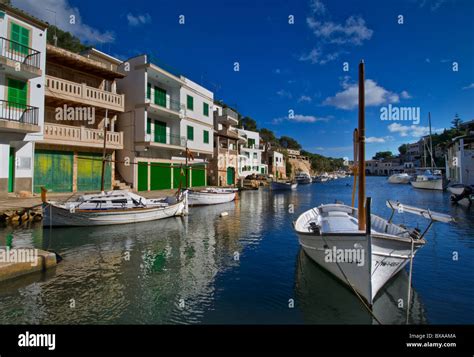 Cala Figuera Harbour With Fishing Boats Houses And Villas Mallorca