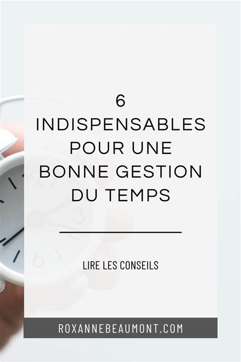 Indispensables Pour Une Bonne Gestion Du Temps Artofit