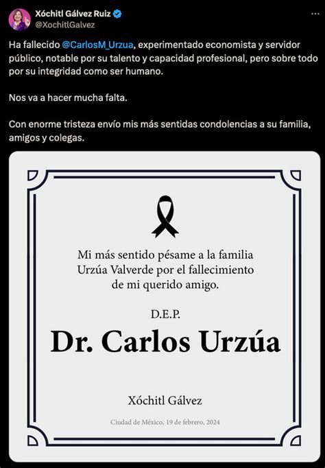 Aspirantes a la Presidencia lamentan la muerte de Carlos Urzúa