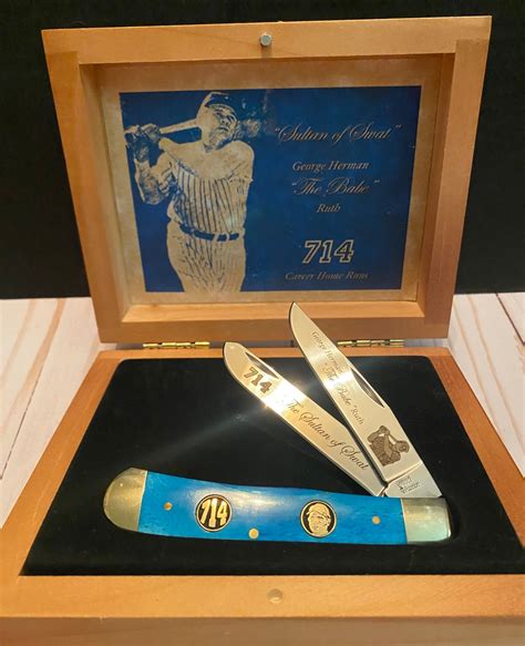 Vintage Babe Ruth Steel Warrior Commemorative 2 Blade Pocketknife Etsy