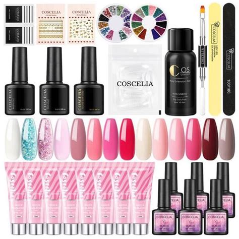 Coscelia Couleurs Ongles Manucure Kit Extension Et D Coration Vernis