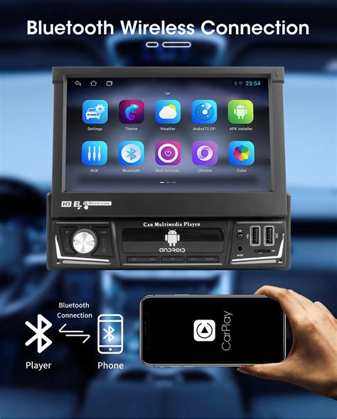 Автомагнитола с выдвижным экраном Pioneer V706-A TS7 1+32Gb Android 11 ...