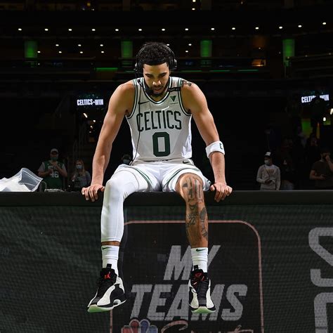 Jayson Tatum Boston Celtics Nba Kegembiraan Bintang Bola