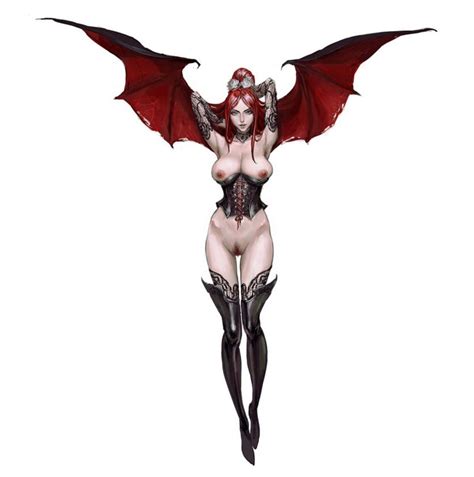 Succubus Solo Female Tits Pubic Hair Nipples Pussy Exposed Breasts