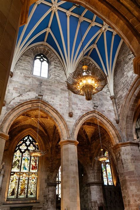 St Giles Cathedral Interior - Edinburgh, Scotland Stock Image - Image ...