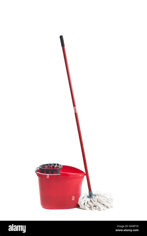 Cleaning mop isolated Stock Photo - Alamy