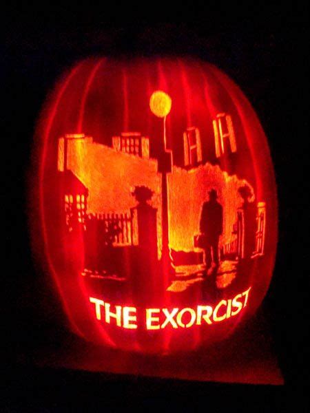 Exorcist Pumpkin Stencil