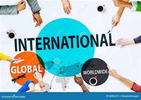 International Global Community Worldwide Trading Concept Stock Photo