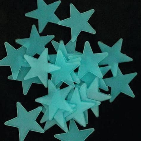 Glow In The Dark Sterren Blauw Plafond Stickers Muur Stickers