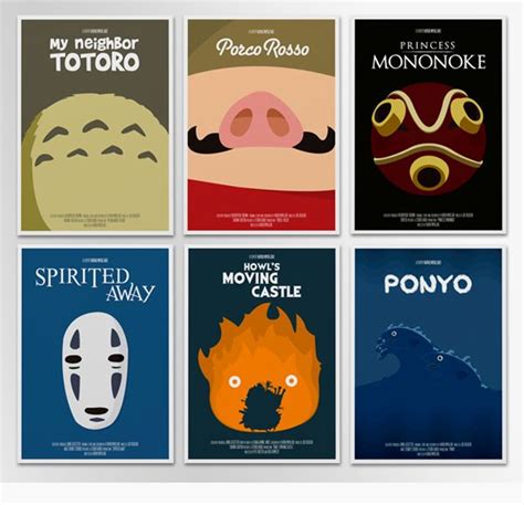 Studio Ghibli Films Posters