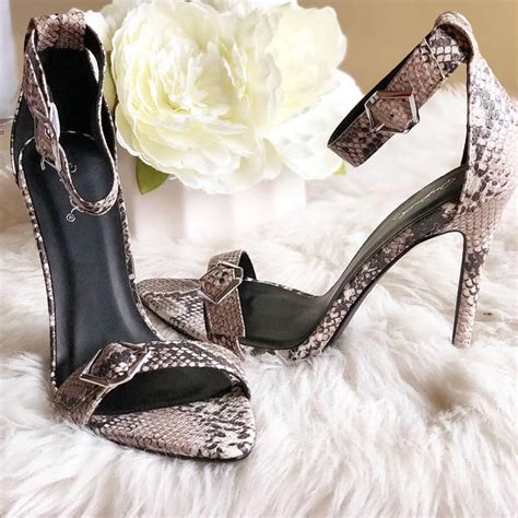 Snake Print High Heel High Heels Heels Strappy Heels