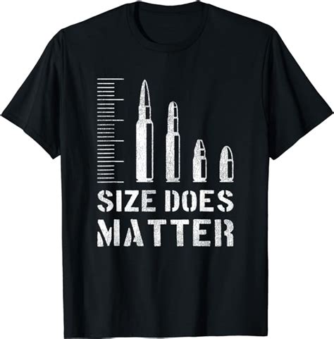 Amazon Bullets Size Does Matter Ammo T Shirt Clothing