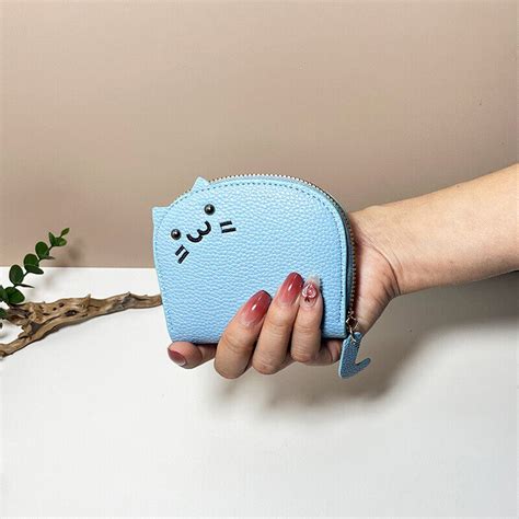 New Women Cute Cat Wallet Small Zipper Girl Wallet Brand Designed Pu