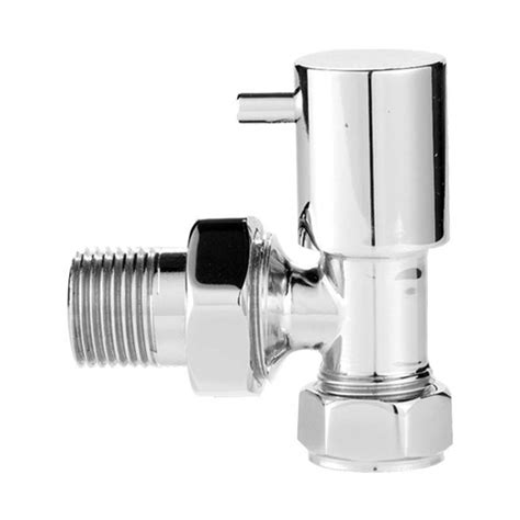 Synergy Angled Chrome Minimalist Radiator Valves Pair Sy Ht