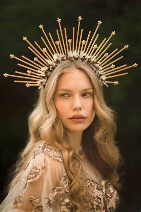 Goddess Crown Oh My Goddess Star Goddess Golden Goddess Headpiece