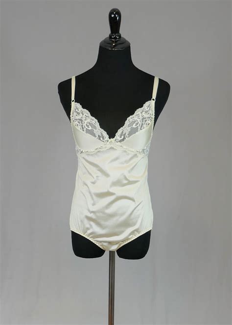 S Light Beige Teddy Lingerie Lace Trim Snap Crotch Etsy Australia