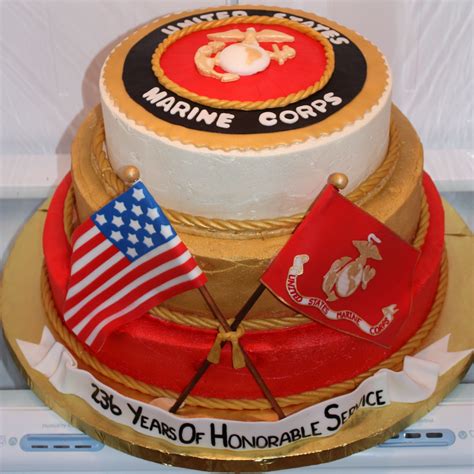 Usmc Birthday Ball Cake