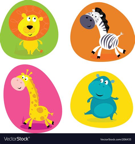 Jungle animals Royalty Free Vector Image - VectorStock