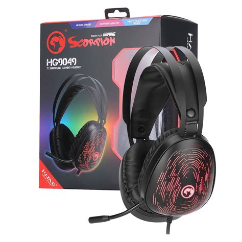 MARVO Scorpion 7 1 USB Virtual Surround Sound 7 Colour LED Gaming