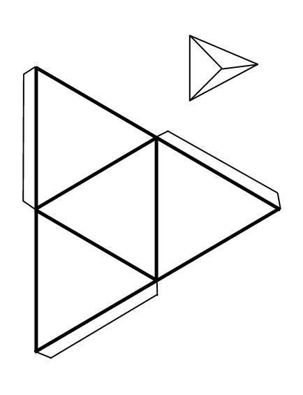 Cómo hacer un tetraedro 5 pasos Como hacer figuras geometricas