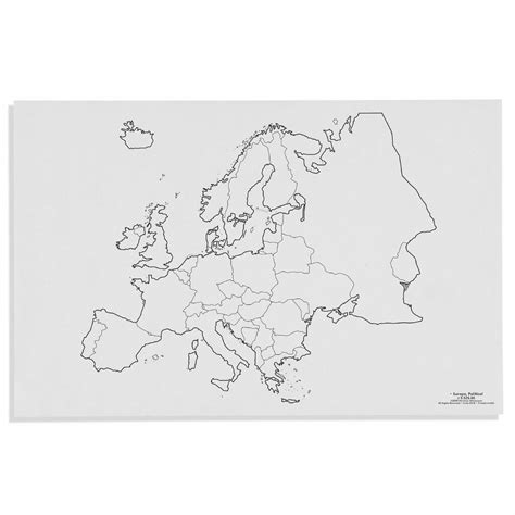 Mapa Divisi N Pol Tica De Europa Hojas Lupa Montessori