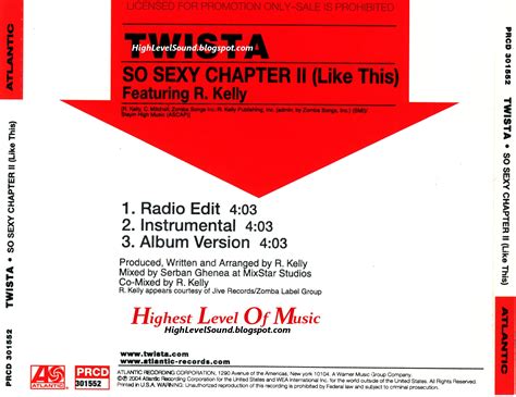 Highest Level Of Music Twista Feat R Kelly So Sexy Chapter Ii