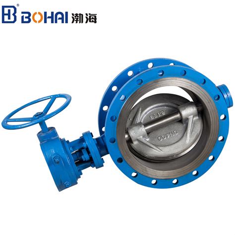 Three Eccentric Metal Seat Flange End Butterfly Valve Industrial