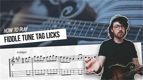 Tag Licks For Bluegrass Fiddle Tunes Mandolin Lesson Youtube