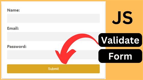 JavaScript Form Validation How To Validate Form Fields In JavaScript