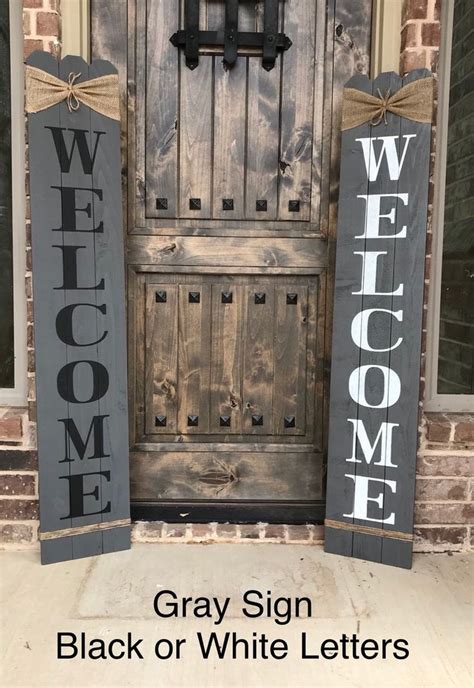 Welcome Signs Front Door Wooden Welcome Signs Front Porch Signs Diy