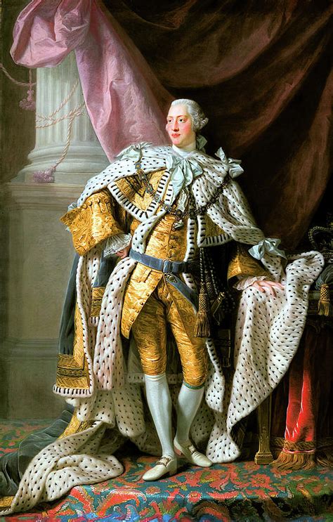 King George Iii Coronation Portrait Painting By Jon Baran Fine Art