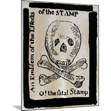 stamp act: Stamp Act: Cartoon, 1765 Wood Mounted Print Wall Art ...