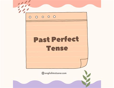 Past Perfect Tense - English Test Zone