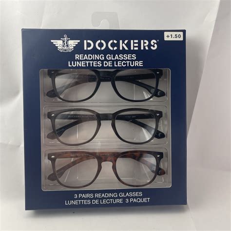 Dockers Reading Glasses 1 50 3 Pack New In Box Ebay