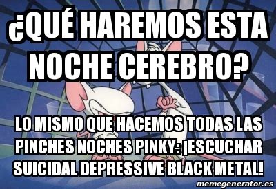 Meme Personalizado Qu Haremos Esta Noche Cerebro Lo Mismo Que