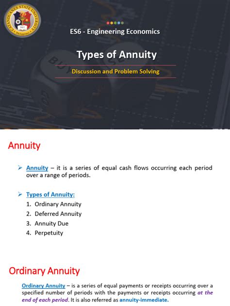 ES6 Lec06 Types-Of-Annuity | PDF