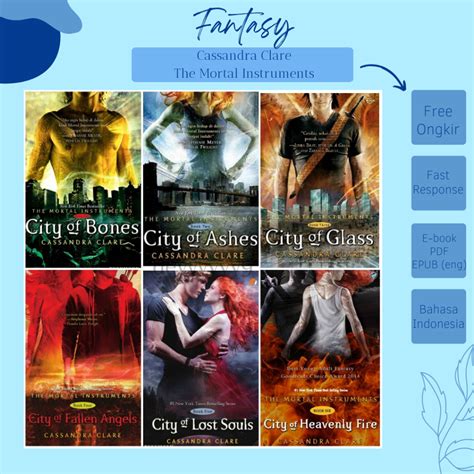 Jual Indonesia Cassandra Clare The Mortal Instruments Terjemahan City Of Bones City Of Ashes