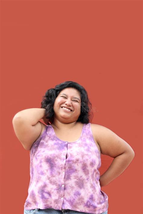 Brunette Latin Woman Of Years Old Suffers From Back Spine And Neck Pain Due To Tension And