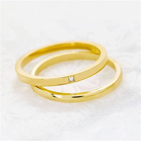 Anillo De Boda En Oro 18k Con Diamante B0120P1PA ARGYOR1954 Talla 7