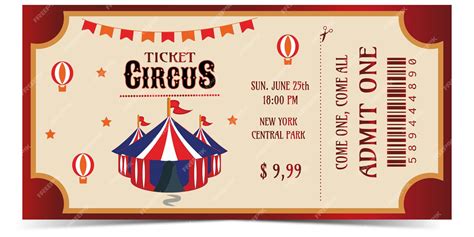 Premium Vector Circus Fun Fair Ticket In Vector